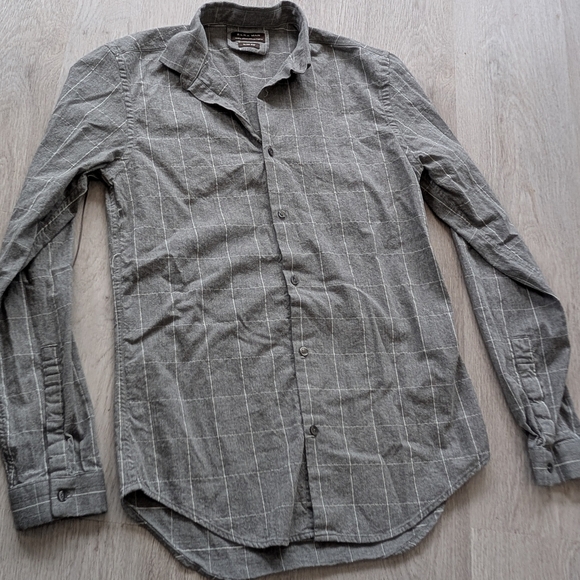 Zara gray Checkered Men's Shirt - Picture 6 of 10